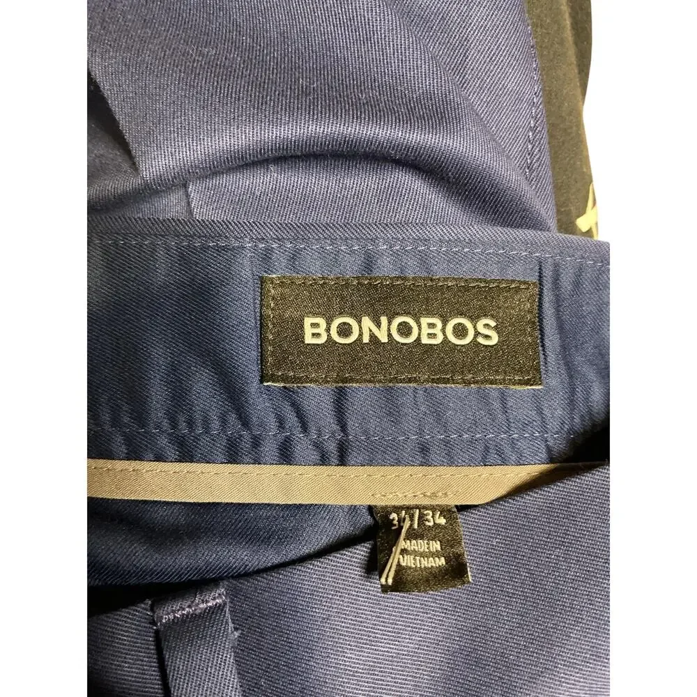Bonobos Blue Monday Straight Pants Size 34/34 Casual Work